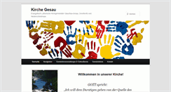 Desktop Screenshot of kirche-gesau.de